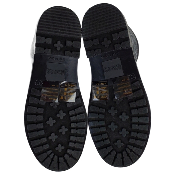 New Michael Kors blakely mesh rain boots black pull on winter outdoor casual - Picture 11 of 13